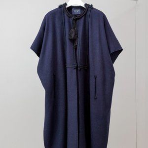 Lanvin A/W15 Navy Wool Cape